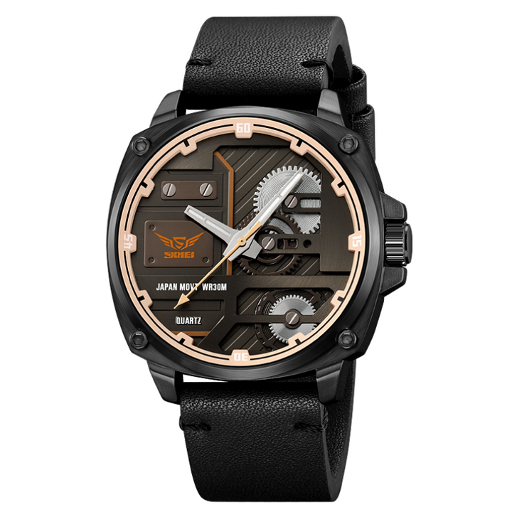 Montre Homme en Cuir Quartz™ - Olsen & Olsen