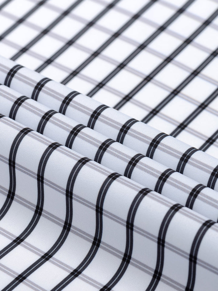 Chemise Rayée Coupe Tailleur – Col Classique