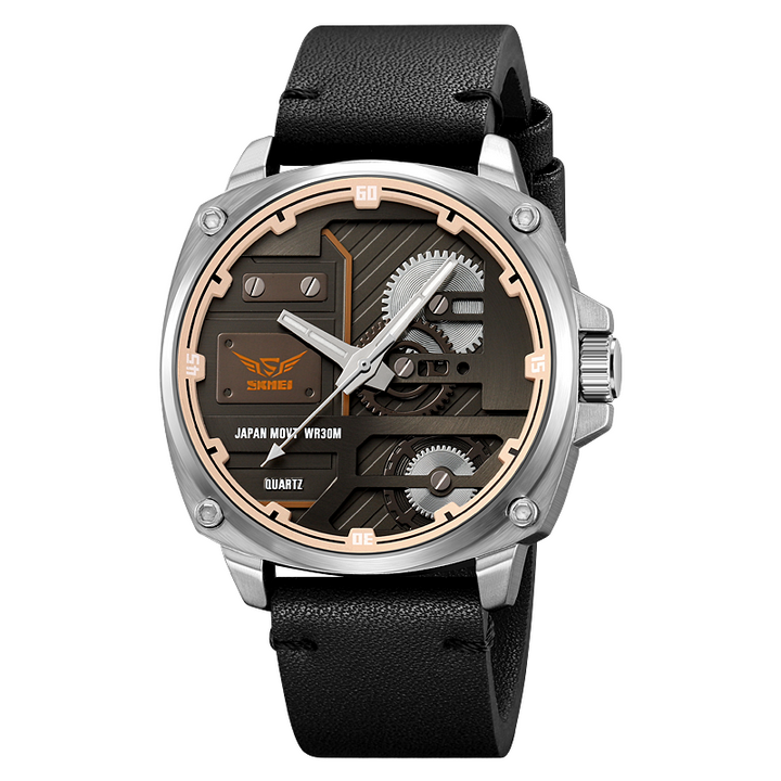 Montre Homme en Cuir Quartz™ - Olsen & Olsen