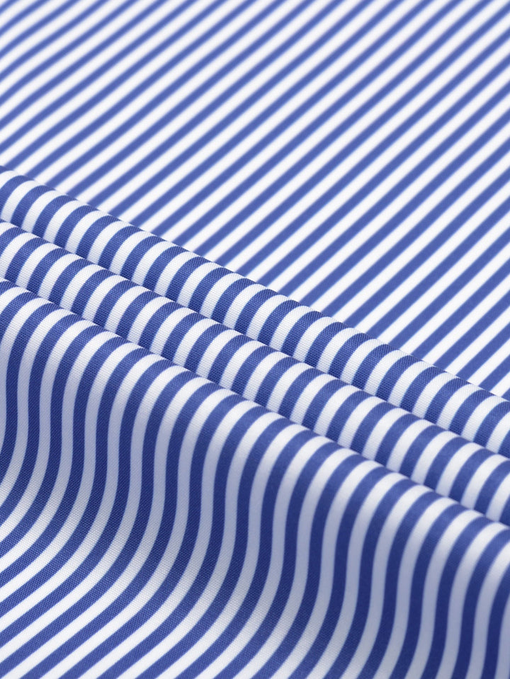 Chemise Rayée Coupe Tailleur – Col Classique