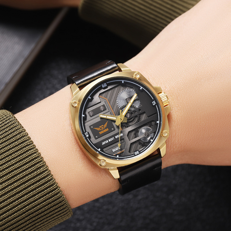 Montre Homme en Cuir Quartz™ - Olsen & Olsen