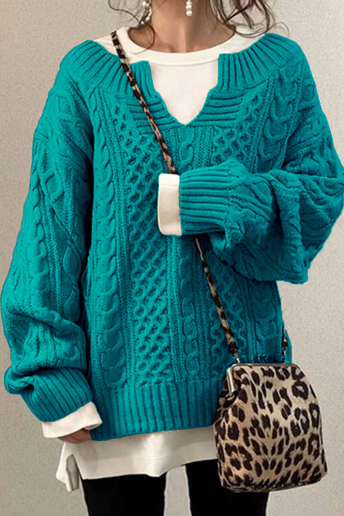 Marine™ | Pull avec col en V