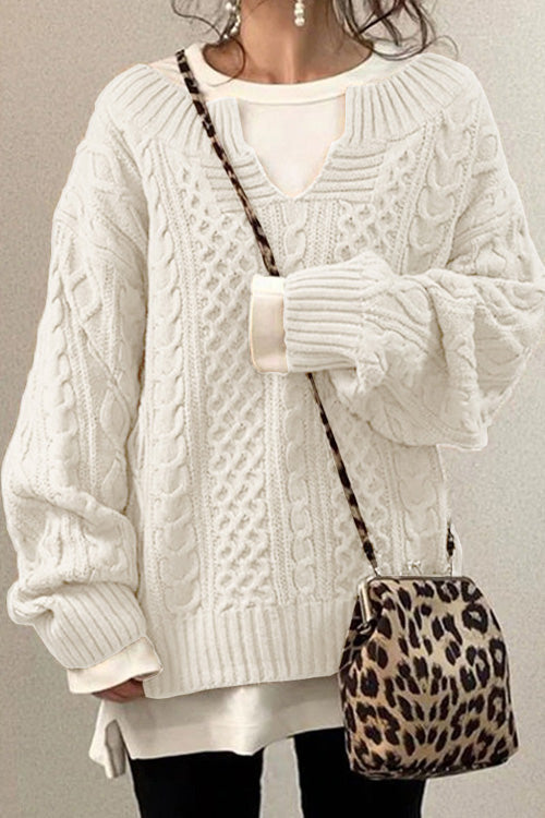 Marine™ | Pull avec col en V