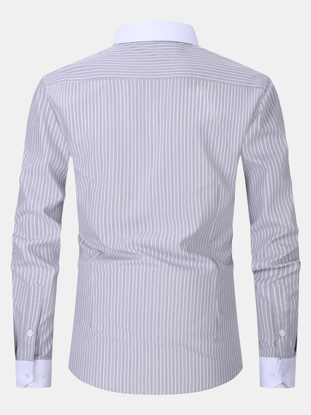 Chemise Rayée Coupe Tailleur – Col Classique