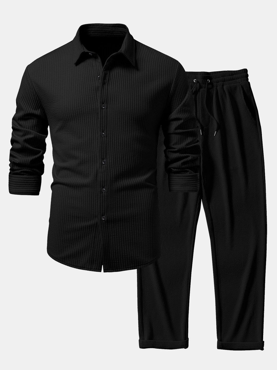Chemise Rayée Coupe Tailleur & Pantalon