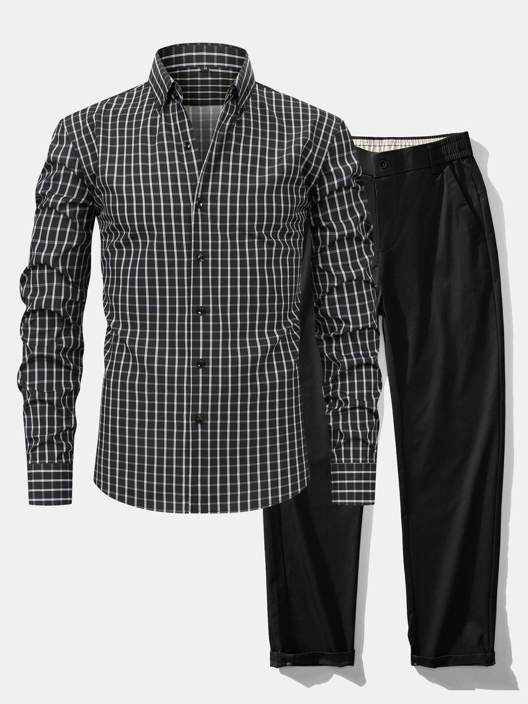 Chemise Rayée Coupe Tailleur & Pantalon