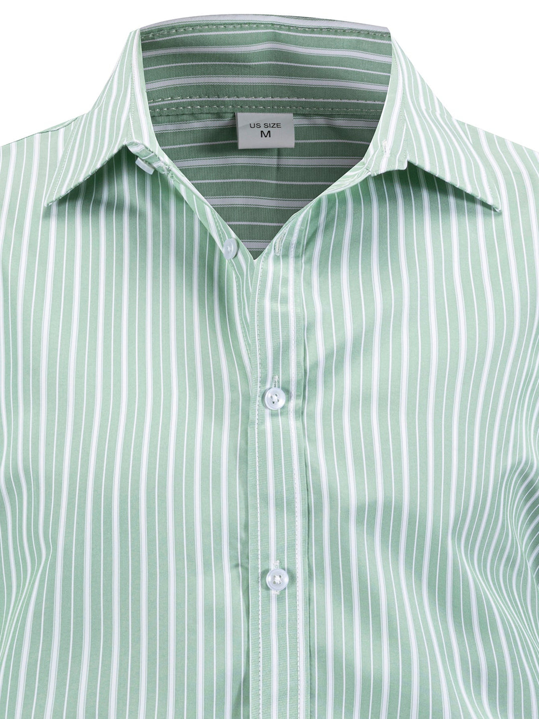 Chemise Rayée Coupe Tailleur – Col Classique