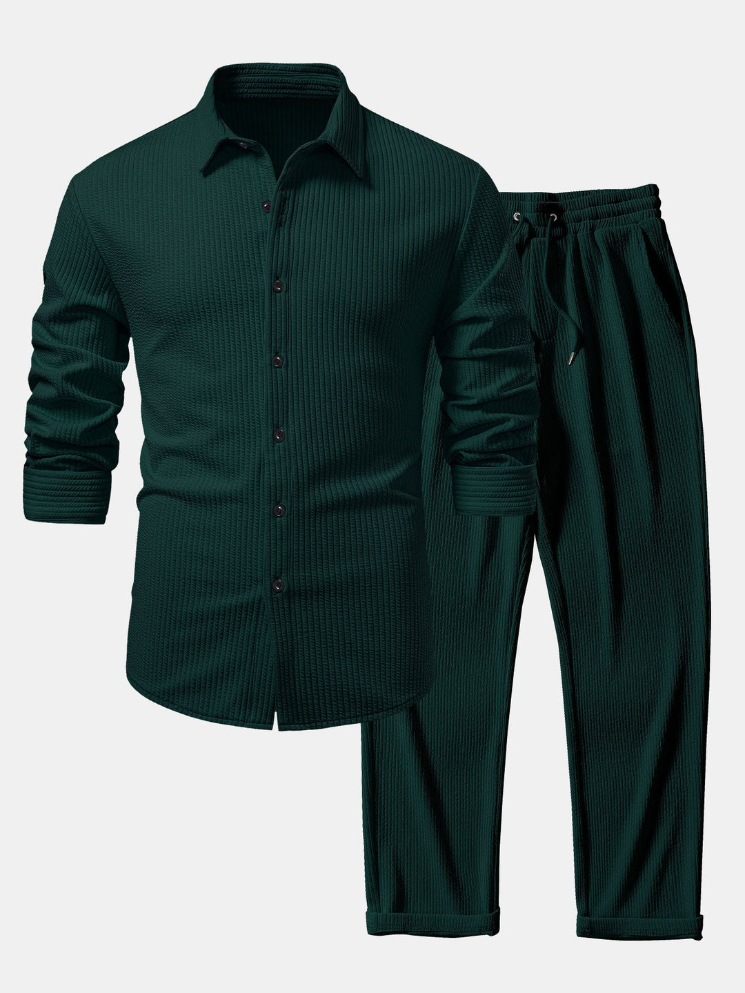 Chemise Rayée Coupe Tailleur & Pantalon