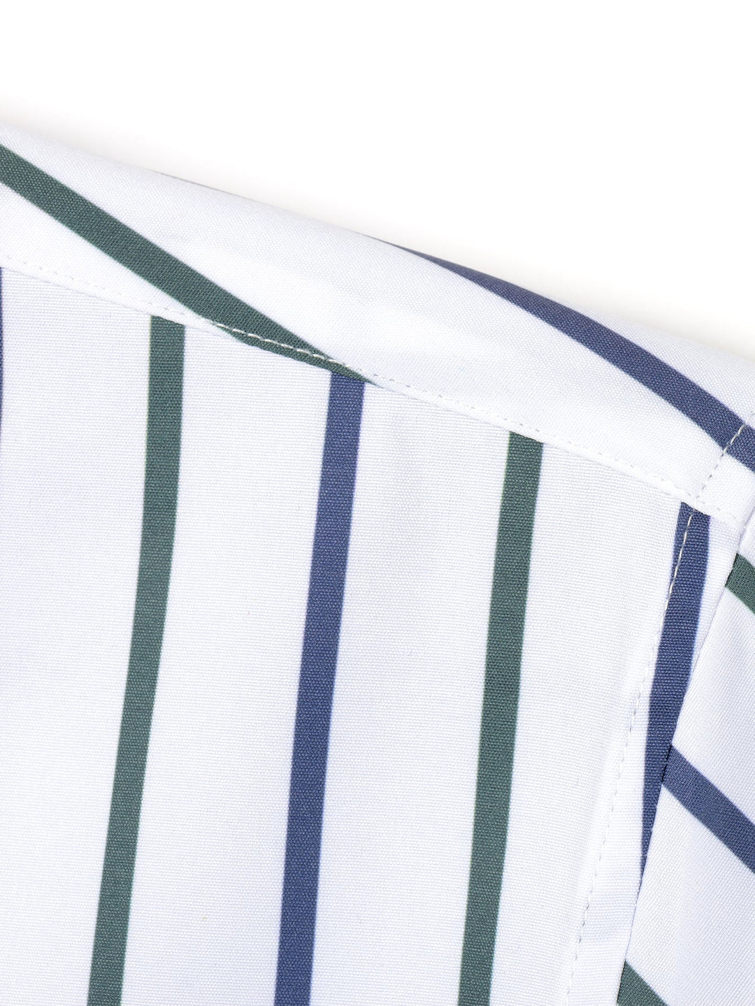 Chemise Rayée Coupe Tailleur – Col Classique