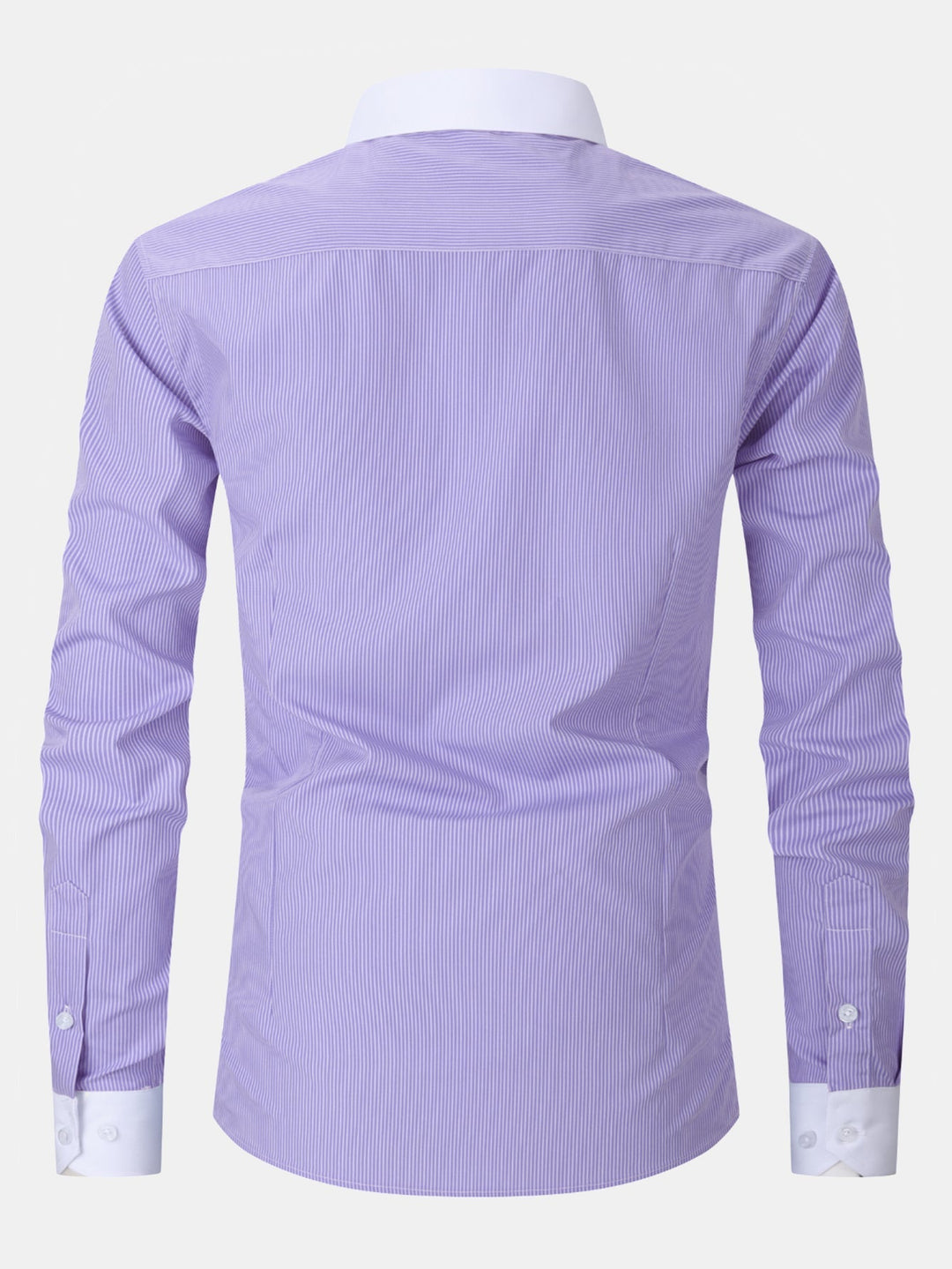 Chemise Rayée Coupe Tailleur – Col Classique