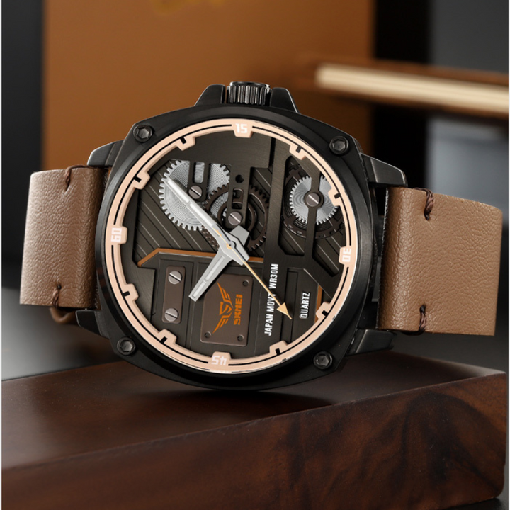 Montre Homme en Cuir Quartz™ - Olsen & Olsen