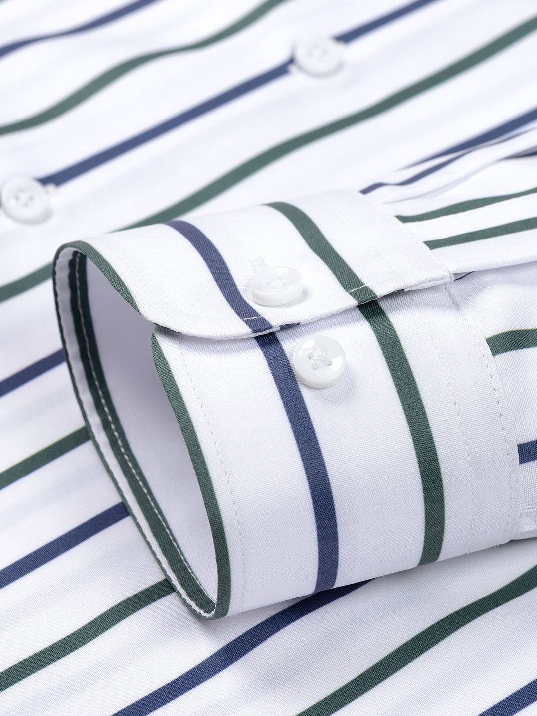 Chemise Rayée Coupe Tailleur – Col Classique