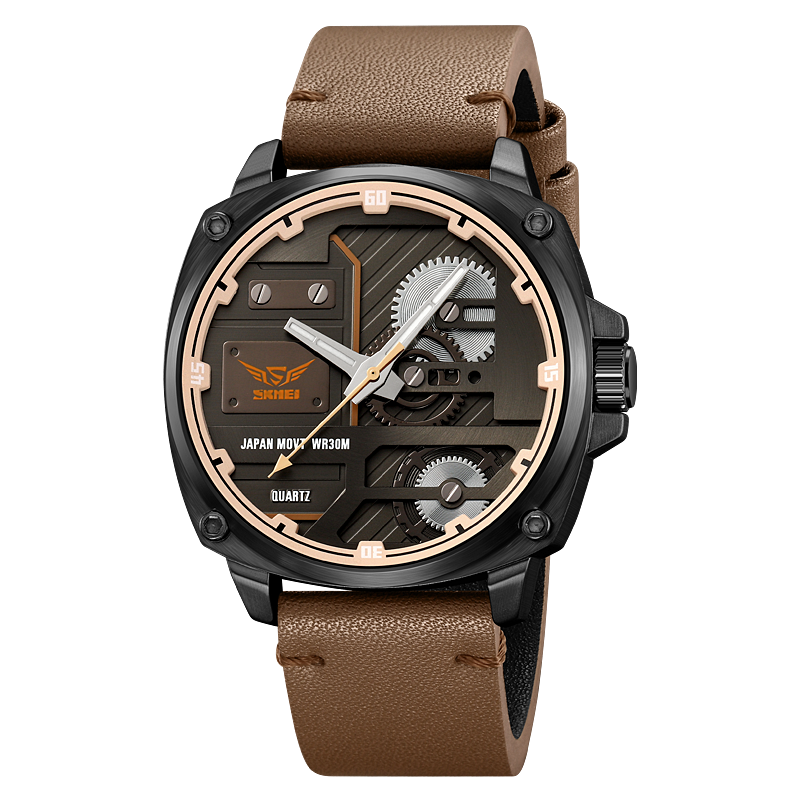 Montre Homme en Cuir Quartz™ - Olsen & Olsen