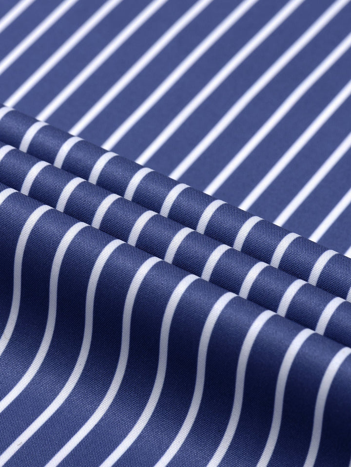 Chemise Rayée Coupe Tailleur & Pantalon