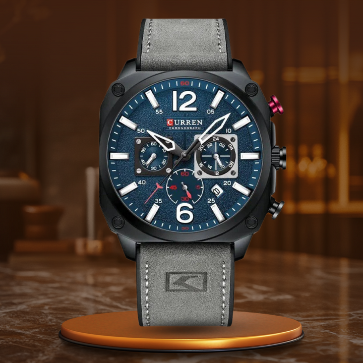 Montre Quartz en Cuir d'Affaires™ - Olsen & Olsen