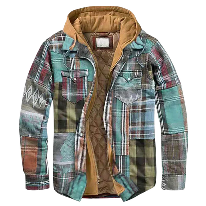 Lenoir™ | Veste patchwork à carreaux