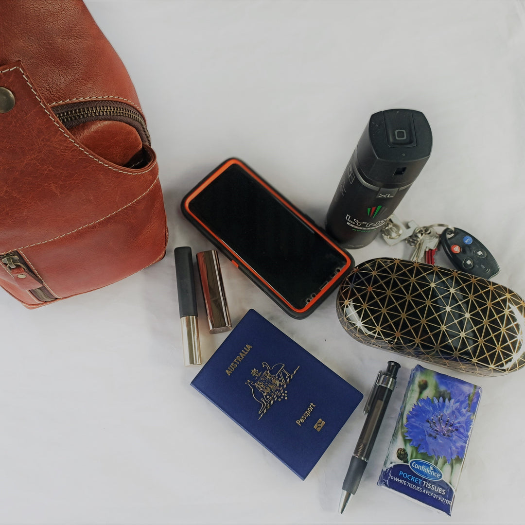 Sac à dos en cuir mobile