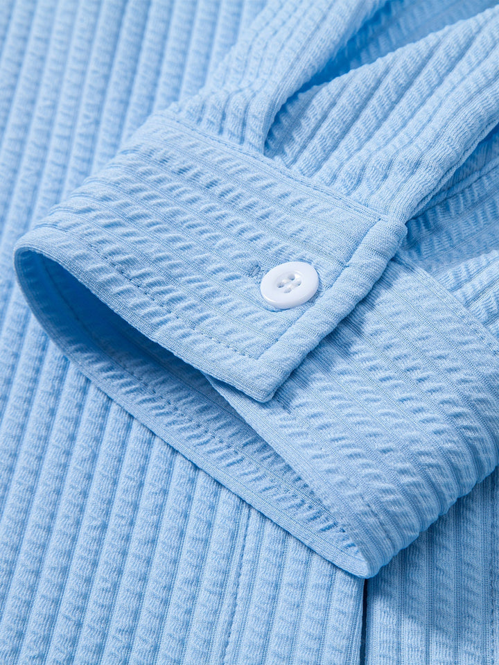 Chemise Rayée Coupe Tailleur & Pantalon