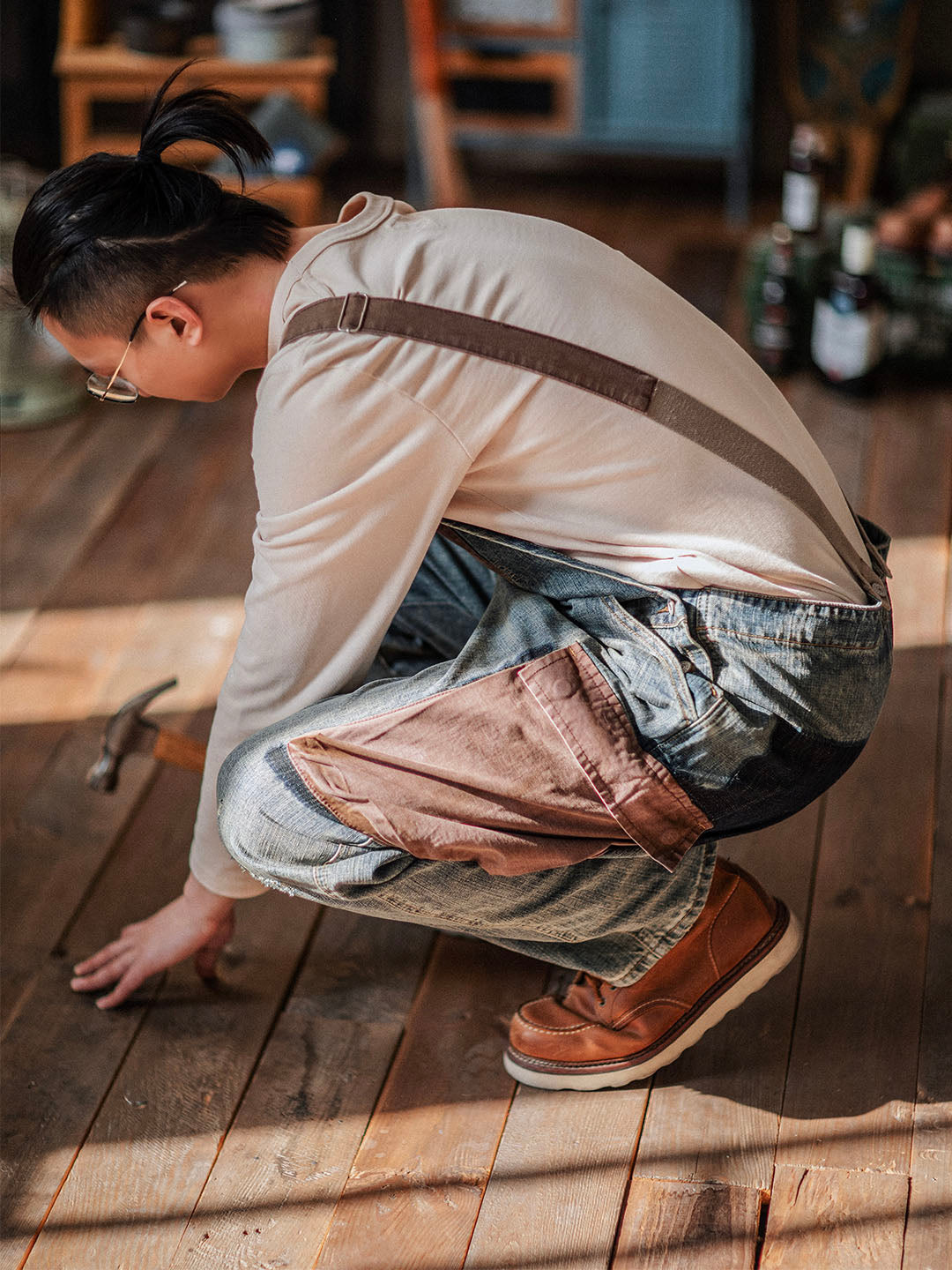 Paul™ | Salopette bleu clair décontractée