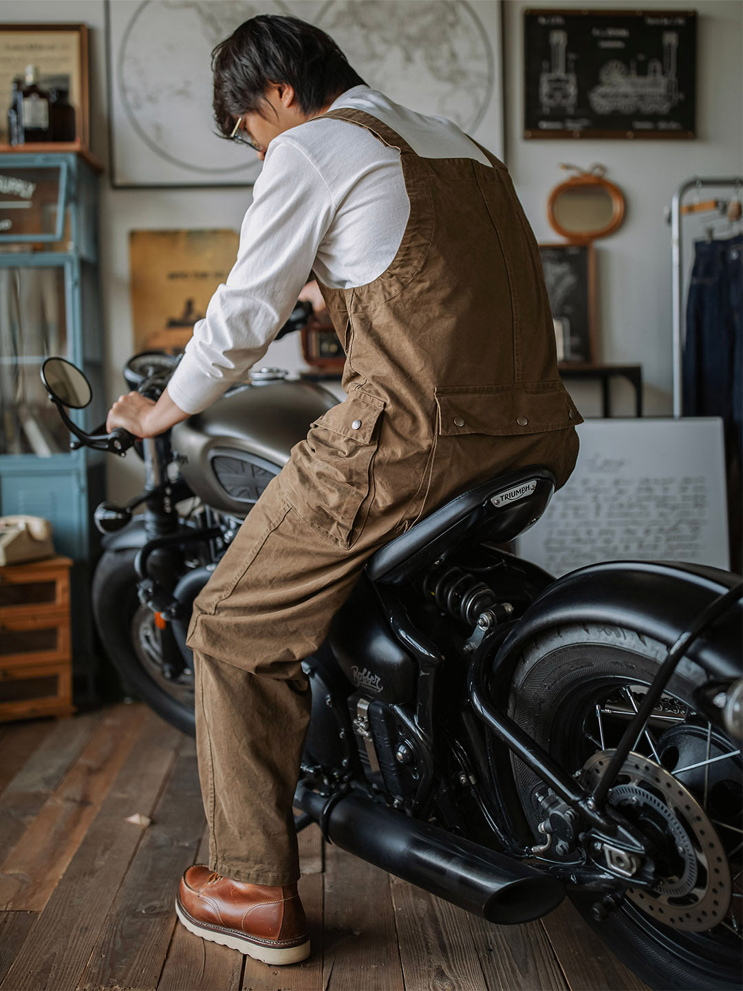 Victor™ | Salopette beige élégante