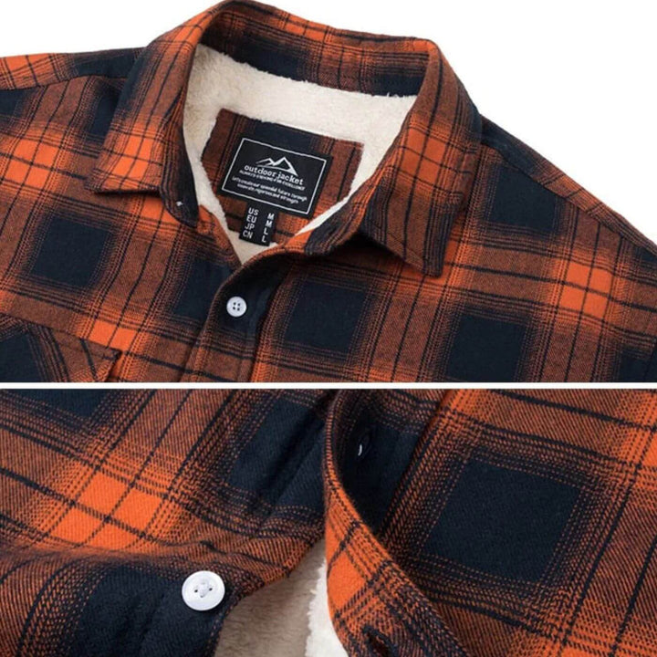 Théodore - Veste à carreaux en polaire