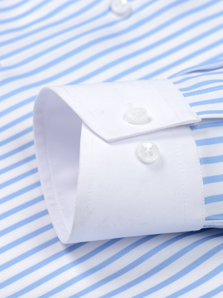 Chemise Rayée Coupe Tailleur & Pantalon