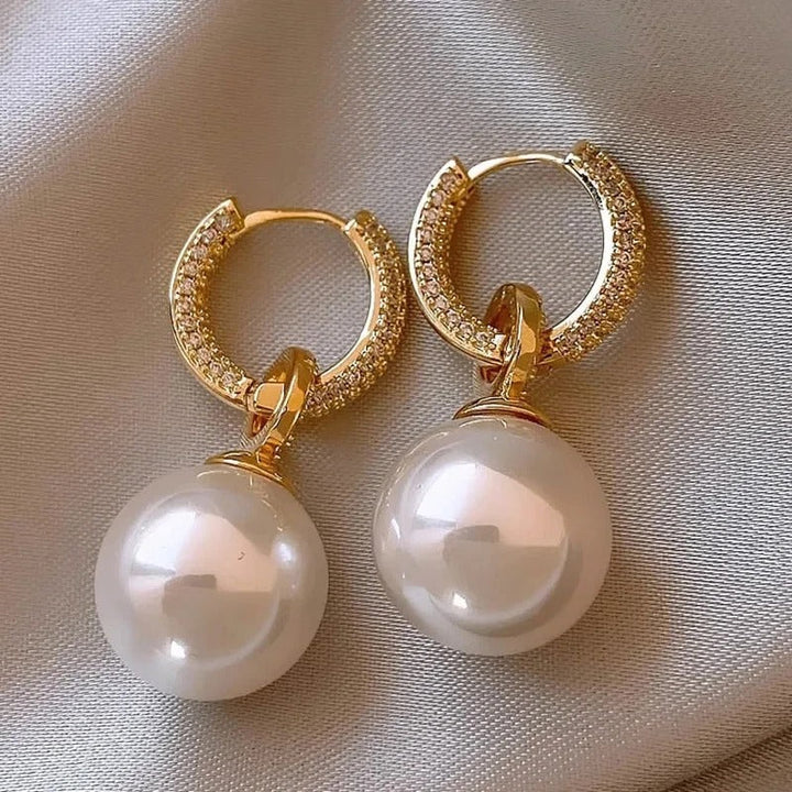 Boucles d'oreilles en perles élégantes