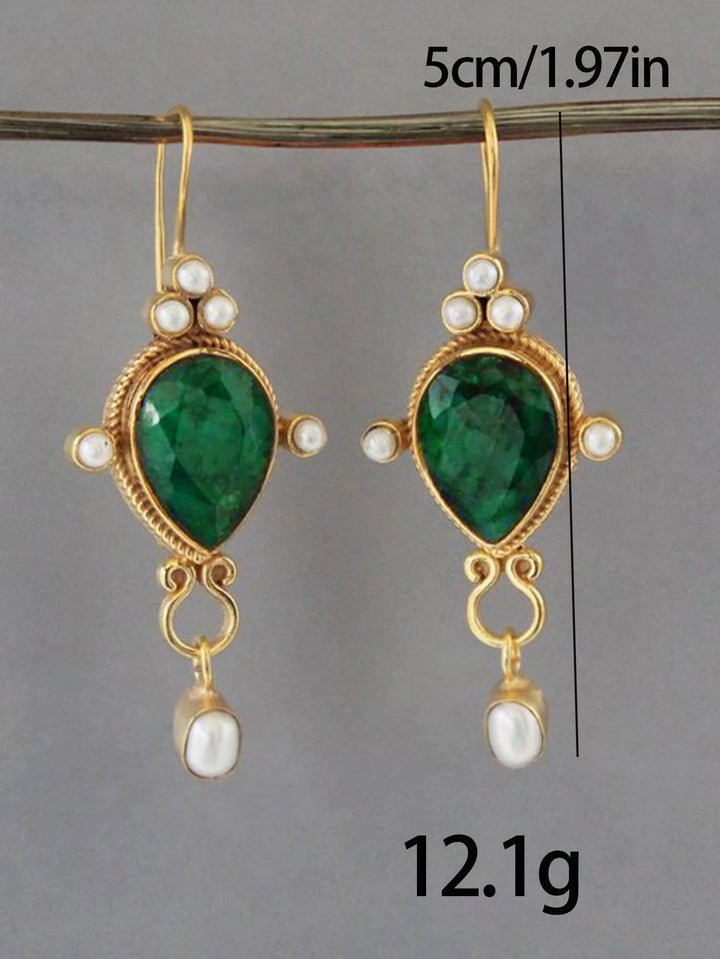 Boucles d'oreilles vintage en perles Gaby